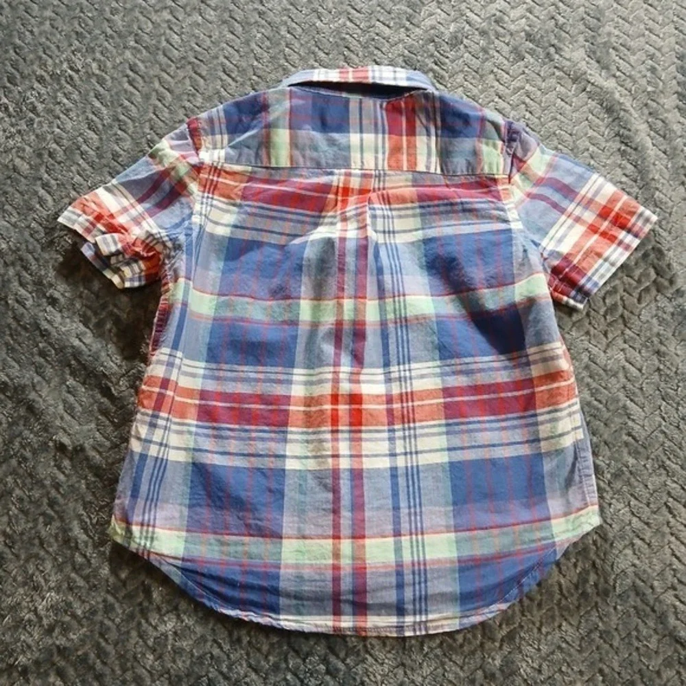 Ralph Lauren Baby Boys Plaid Button Down Shirts Lot‎ 18M Yellow Blue Red